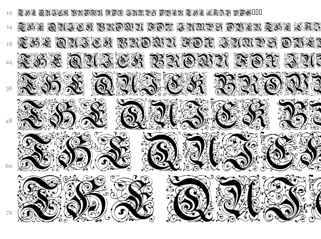 Feinsliebchen Barock font waterfall
